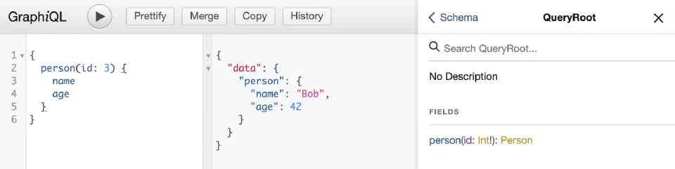 GraphiQL Interface