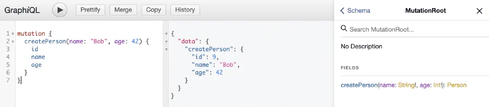 GraphiQL Interface